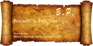 Bucsák Péter névjegykártya
